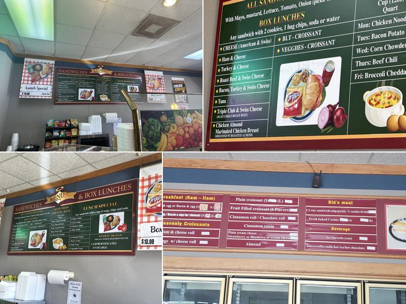 Heavenly Croissant Menu