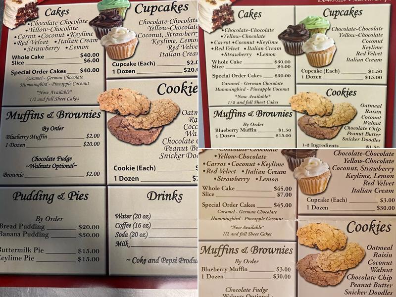 Touch of Velvet Menu