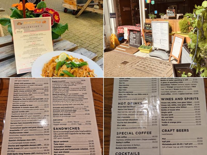 Soup N Tap / Soup Shack Menu