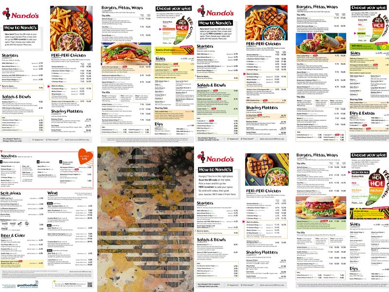 Nando's Eastbourne Menu