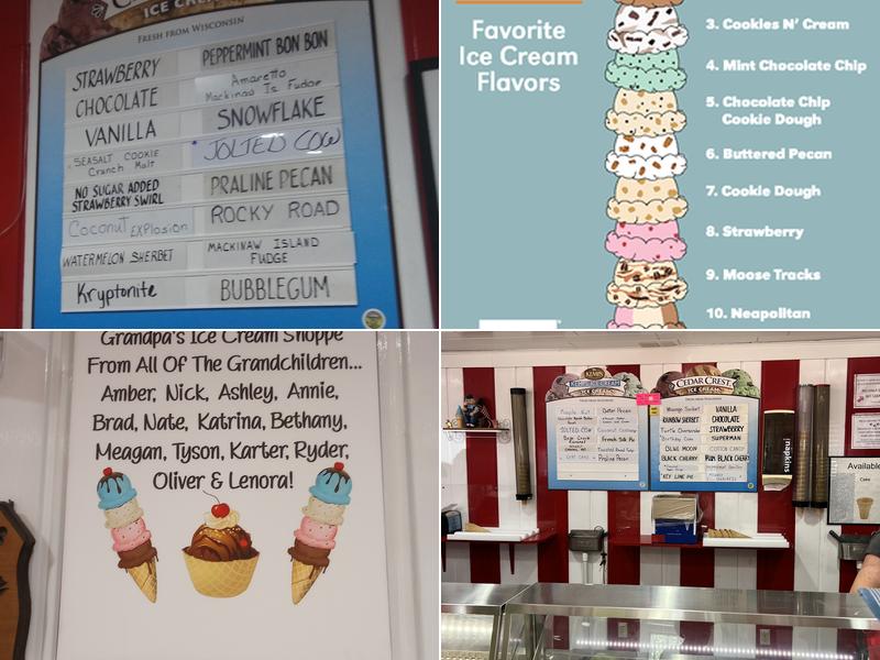 Windmill Ice Cream Shoppe Menu