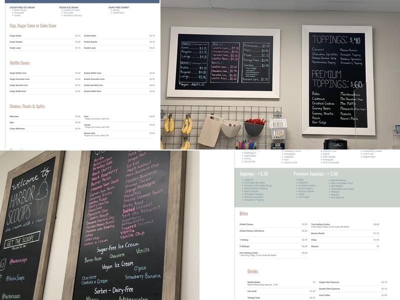 Harbor Scoops Menu