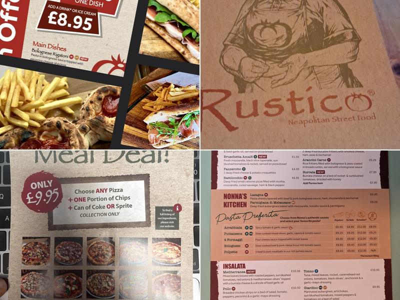 Rustico Neapolitan (Eastbourne) Menu