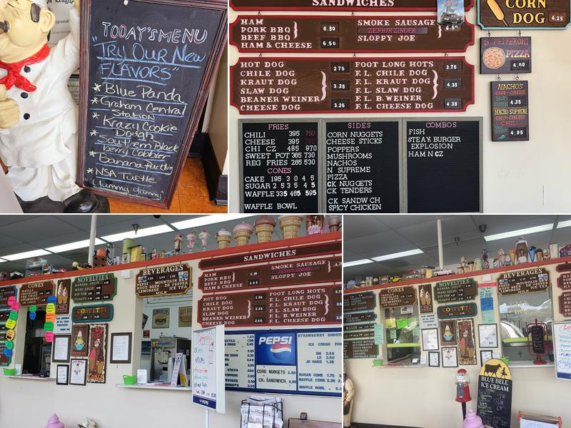 Dice's Dairy N Dogs Menu