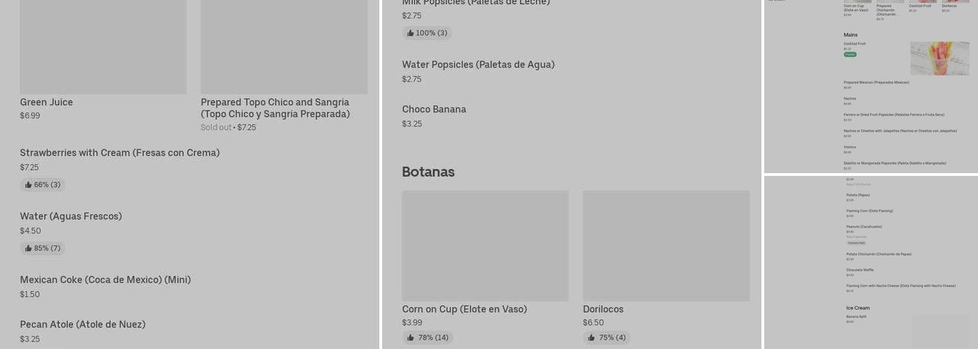 La CoQueta Michoacana Premium 2 Menu