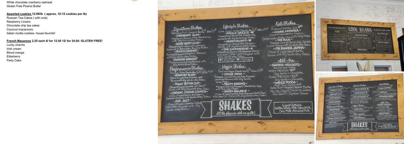 Sweet Melissa Bakery Menu