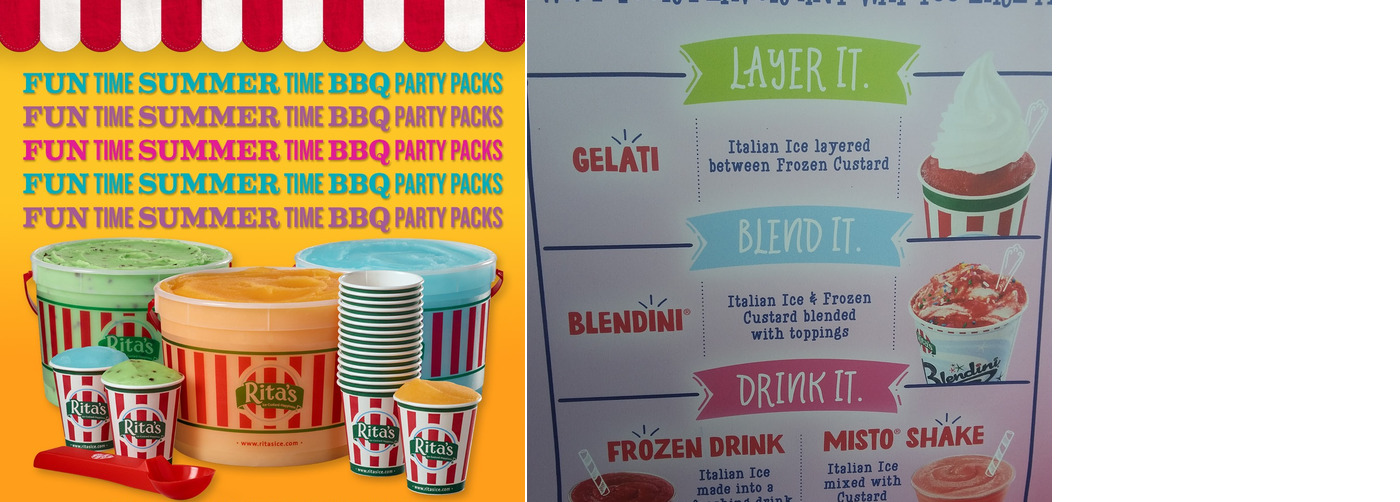 Rita's Italian Ice & Frozen Custard Menu