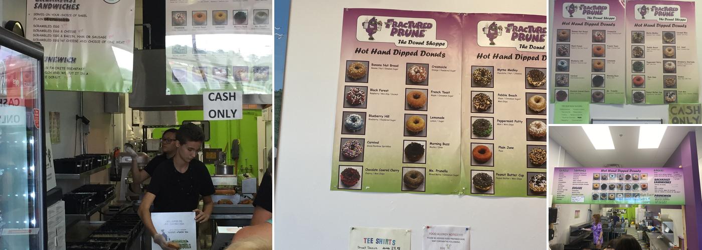 Fractured Prune Menu