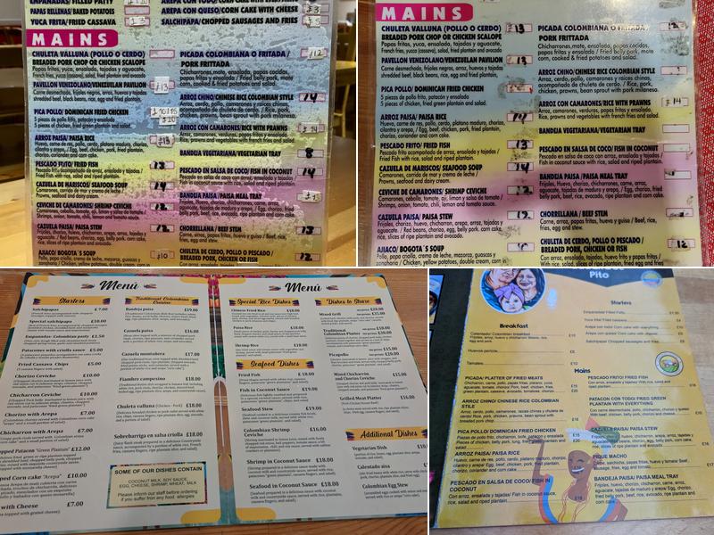 La Barra Menu
