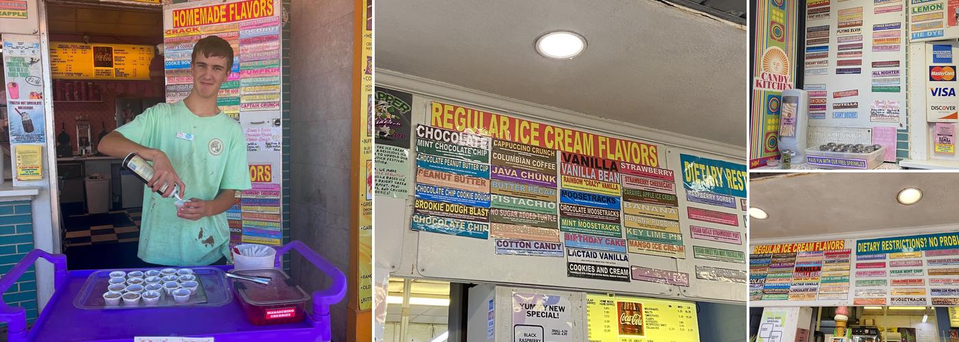 The Ice Cream Store Menu
