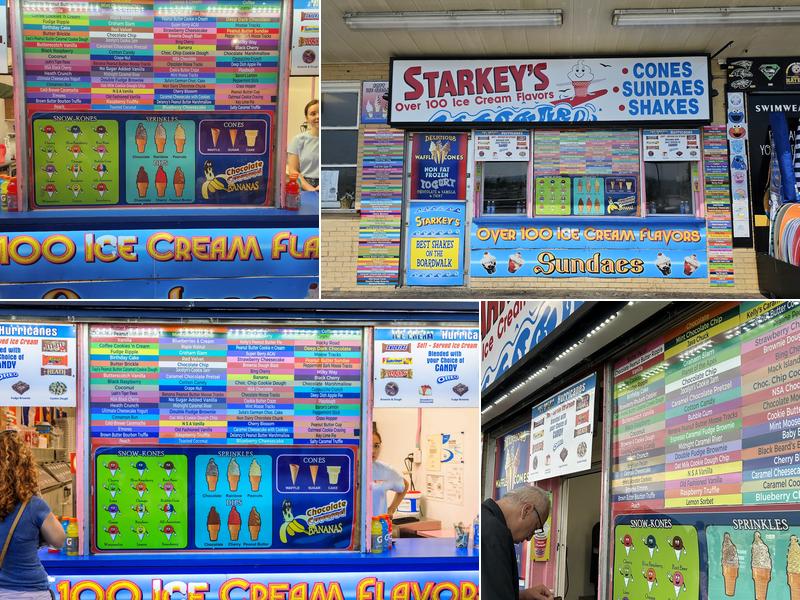 Starkey's Ice Cream Menu