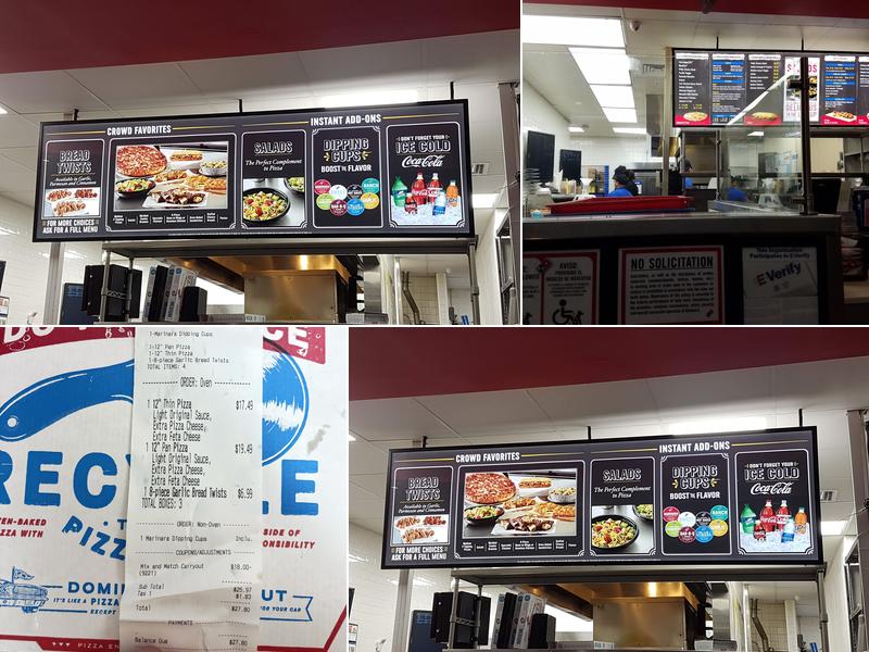 Domino's Pizza Menu
