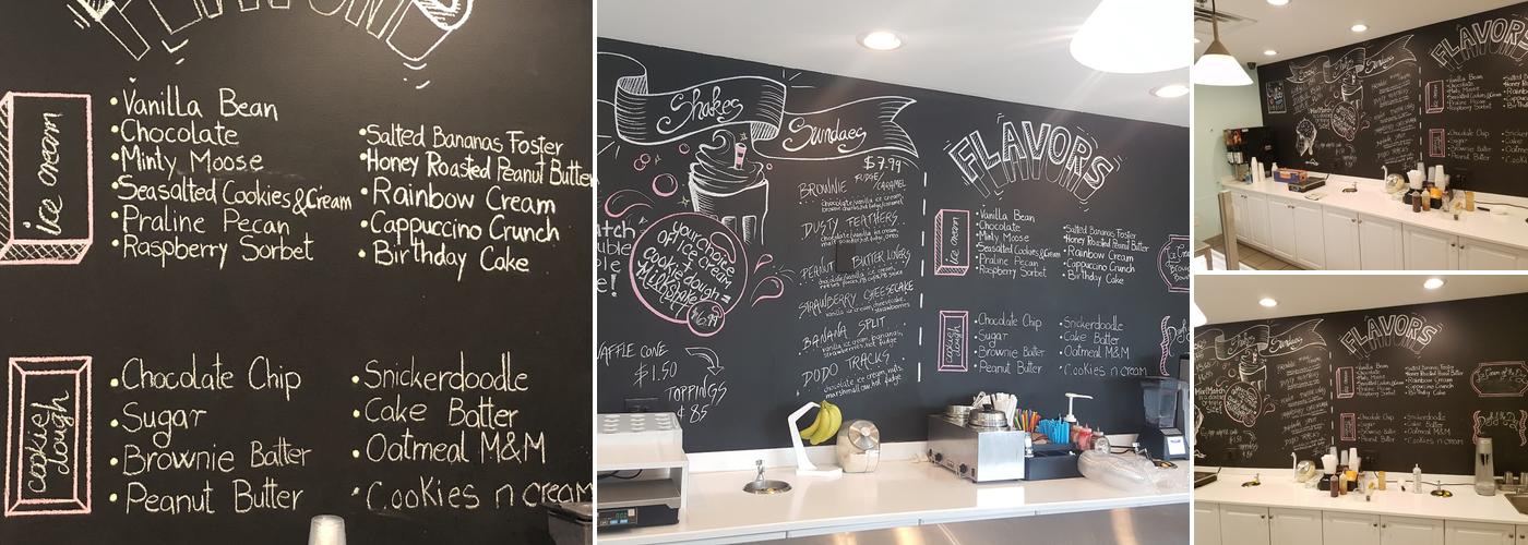 DoDo Cookie Dough & Ice Cream Menu