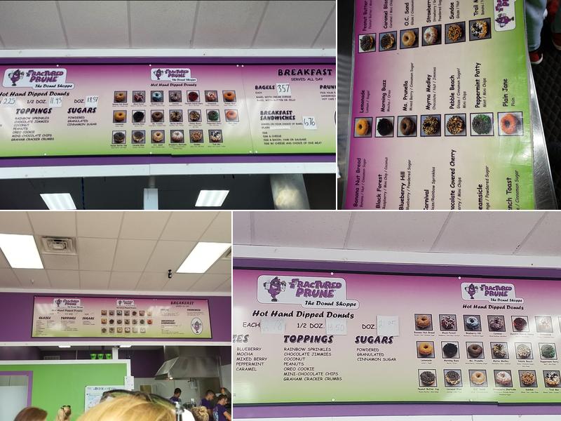 The Orginal Fractured Prune Menu