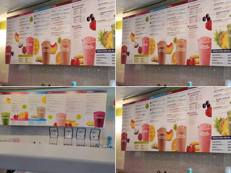 Planet Smoothie Menu