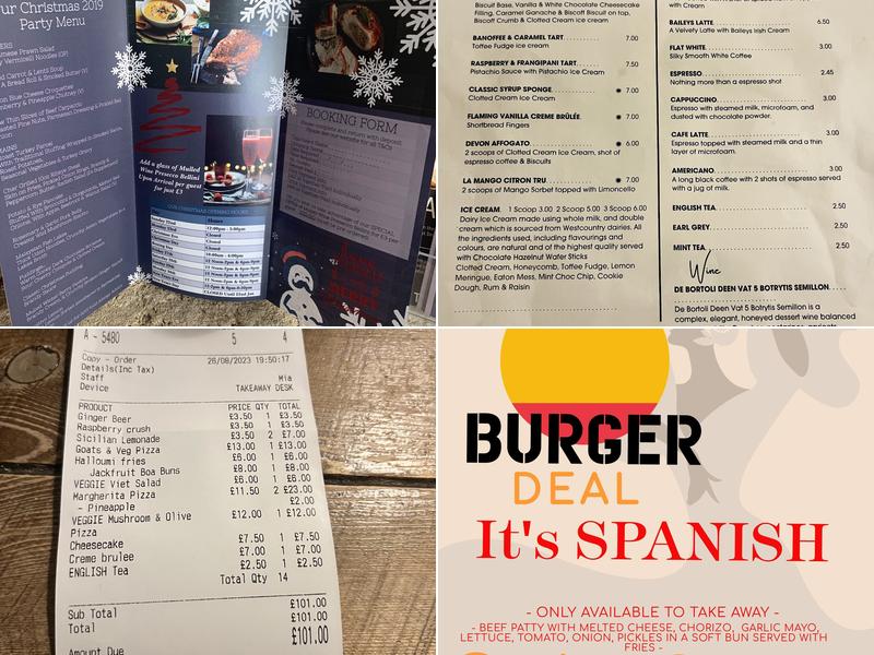 The Smugglers Kitchen Menu