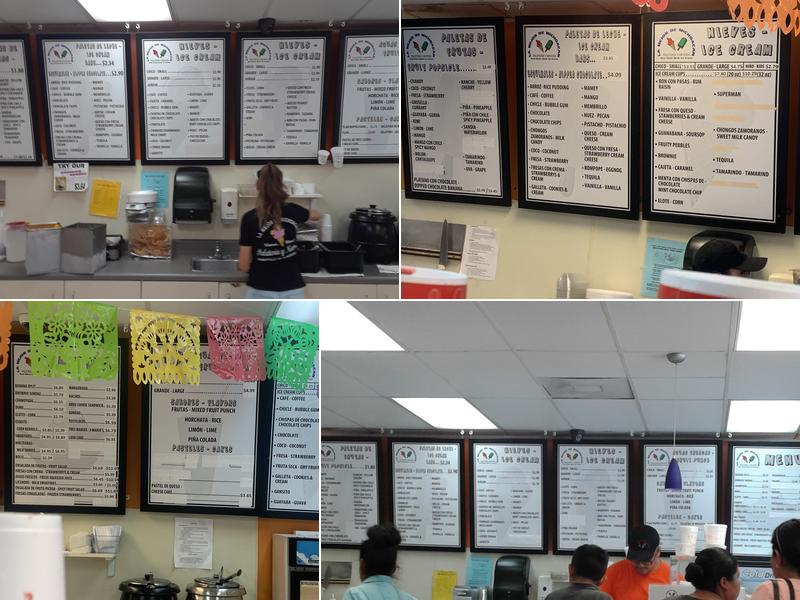 La Mejor De Michoacan, Inc. Menu