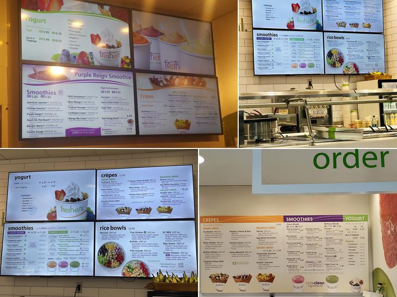 Freshens Menu