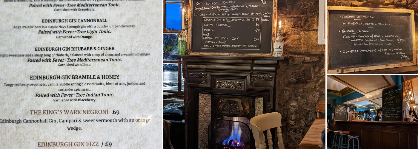 The King's Wark Menu