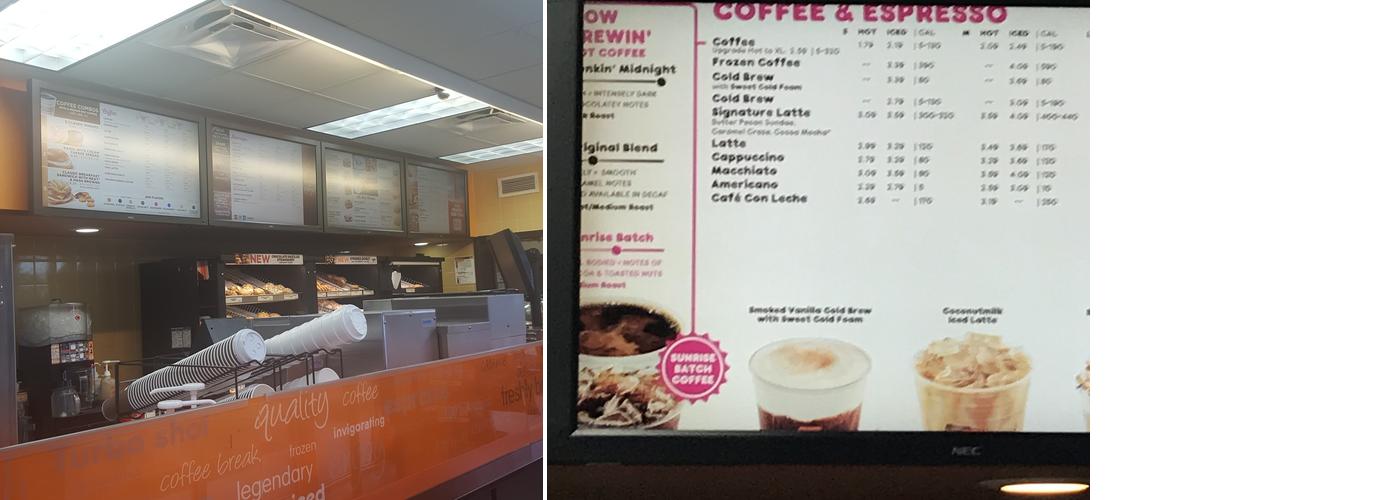 Dunkin' Menu