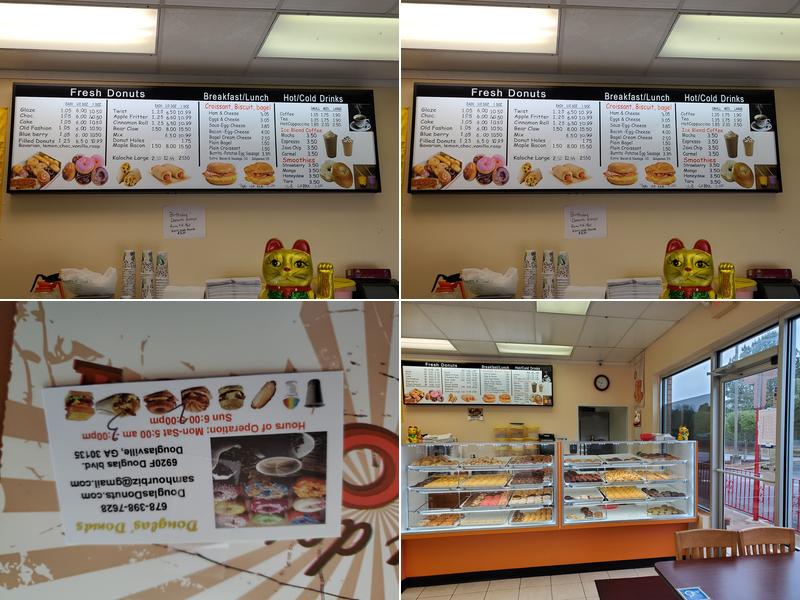 Douglas Donuts Menu