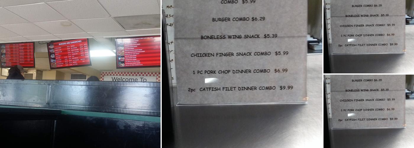 Kent's Drive In Menu