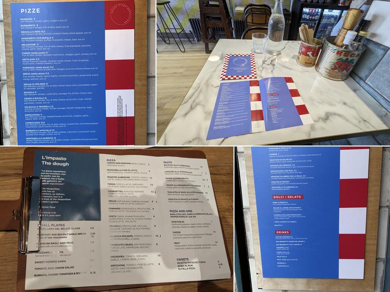 Razzo Pizza Napoletana Menu