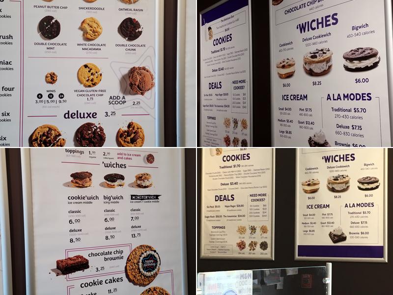 Insomnia Cookies Menu