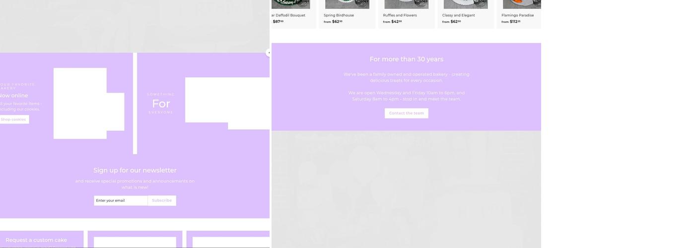 Clays Creative Corner Bakery Menu