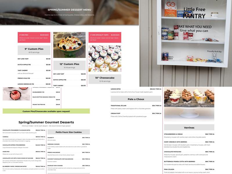 The Master's Baker Menu