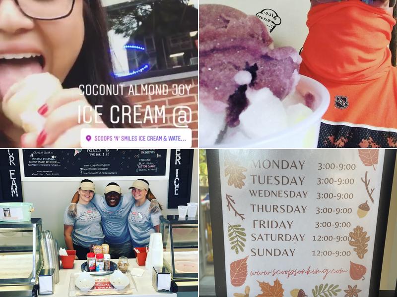 Scoops and Smiles Ice Cream & Water Ice Menu