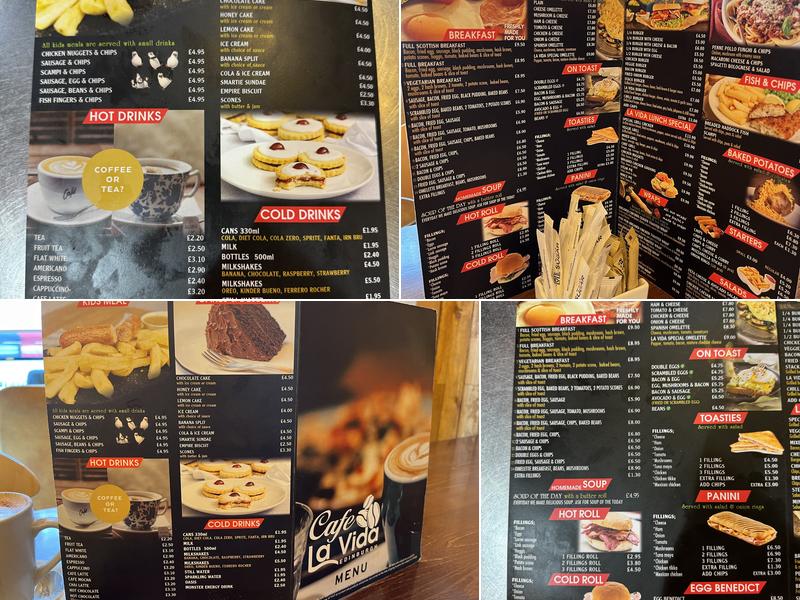 La Vida Takeaway Menu