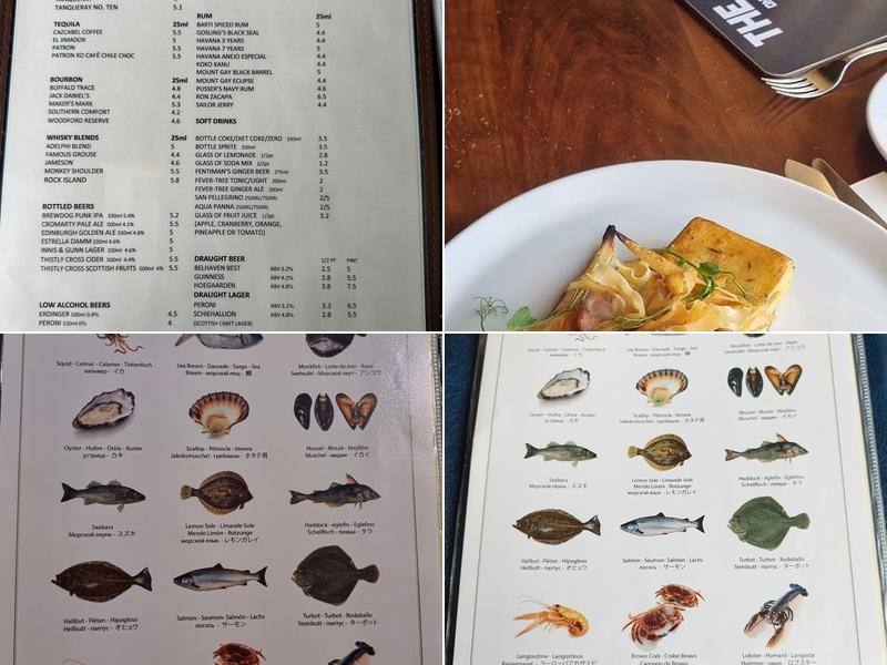 The Ship on The Shore Menu