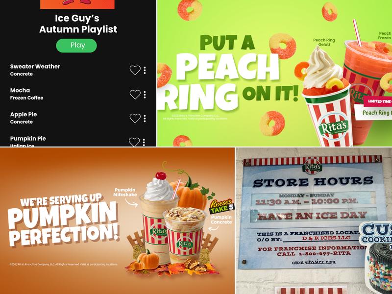 Rita's Italian Ice & Frozen Custard Menu