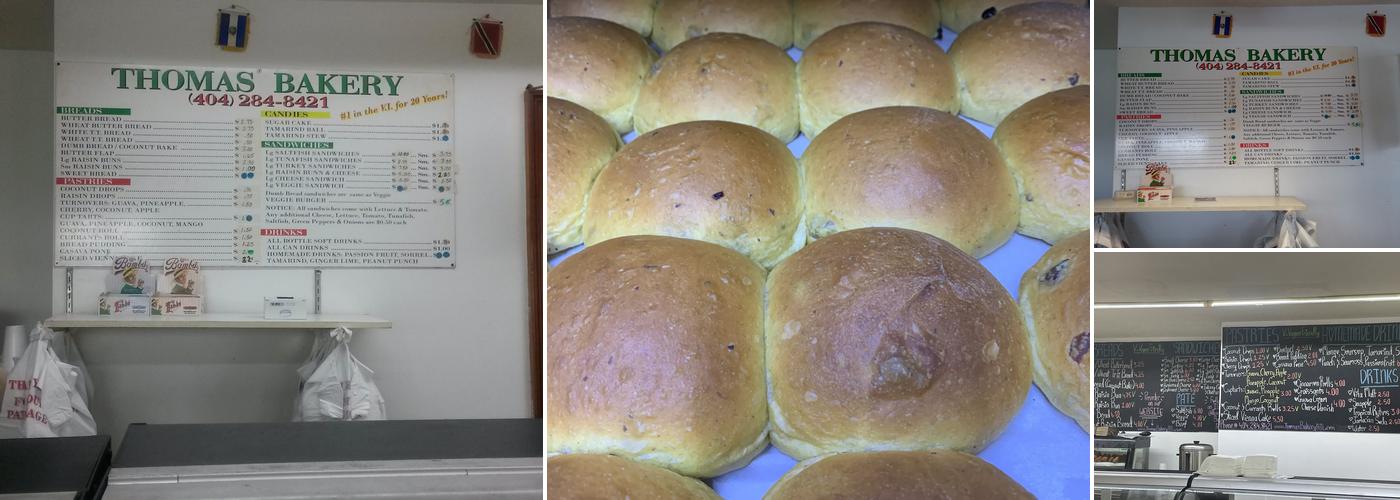 Thomas Bakery Menu