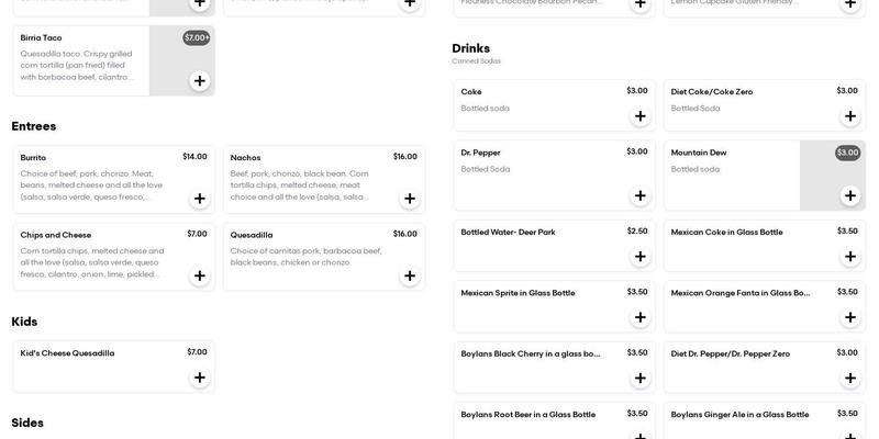 Paula's Zzerts Catering & Natural baked goods Menu