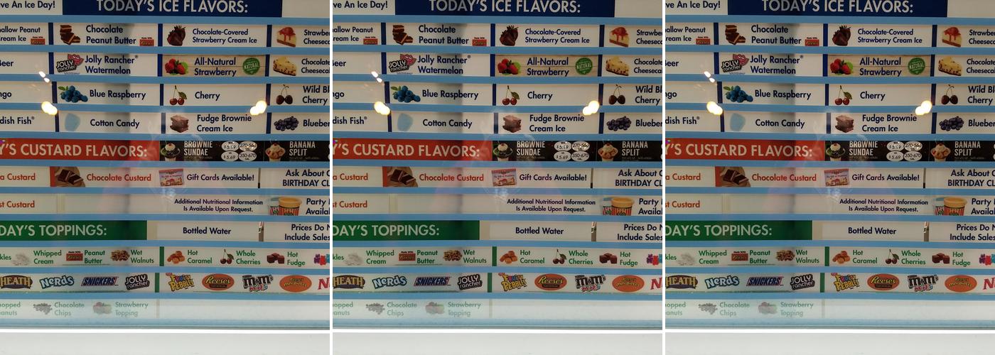 Rita's Italian Ice & Frozen Custard Menu