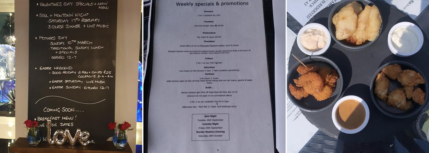 Lock & Quay Restaurant & Bar Menu