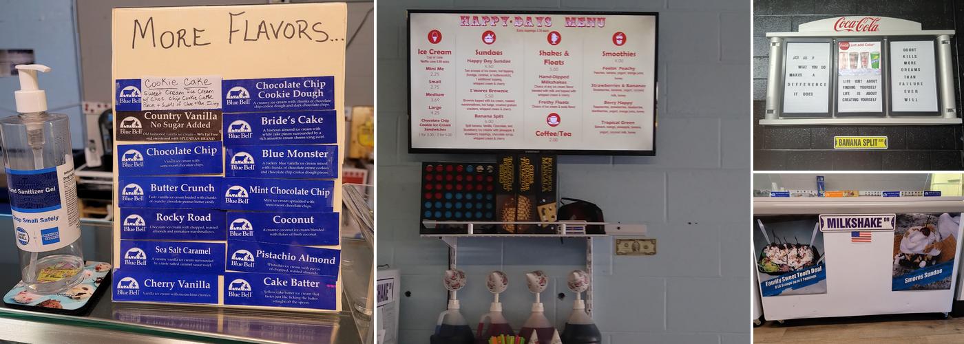 Happy Days Ice Cream Parlor Bloomingdale Menu