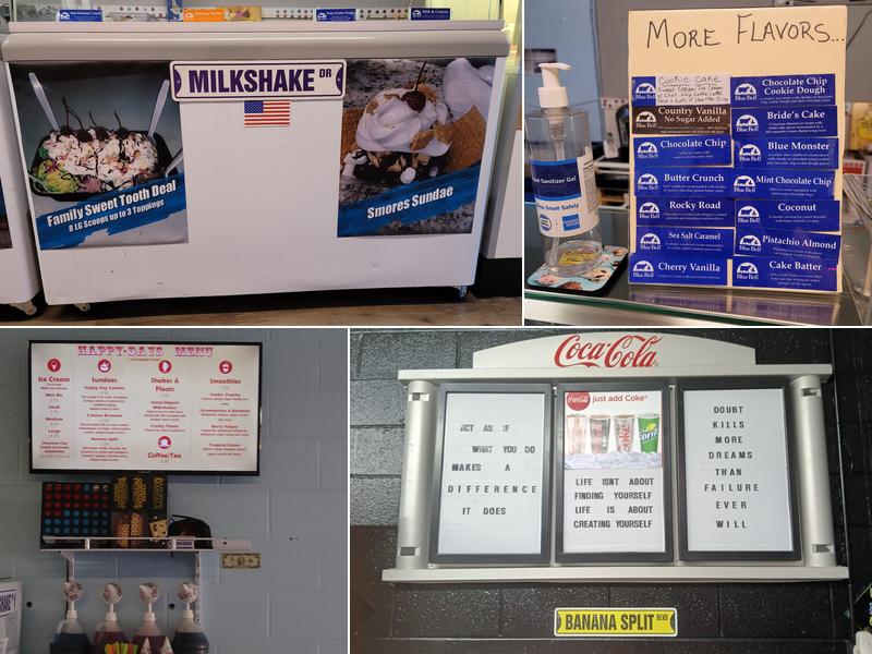 Happy Days Ice Cream Parlor Bloomingdale Menu