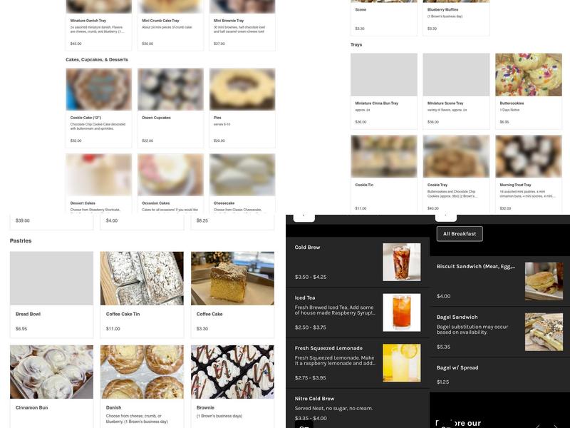 Brown’s Doughnut & Pastry Co Menu