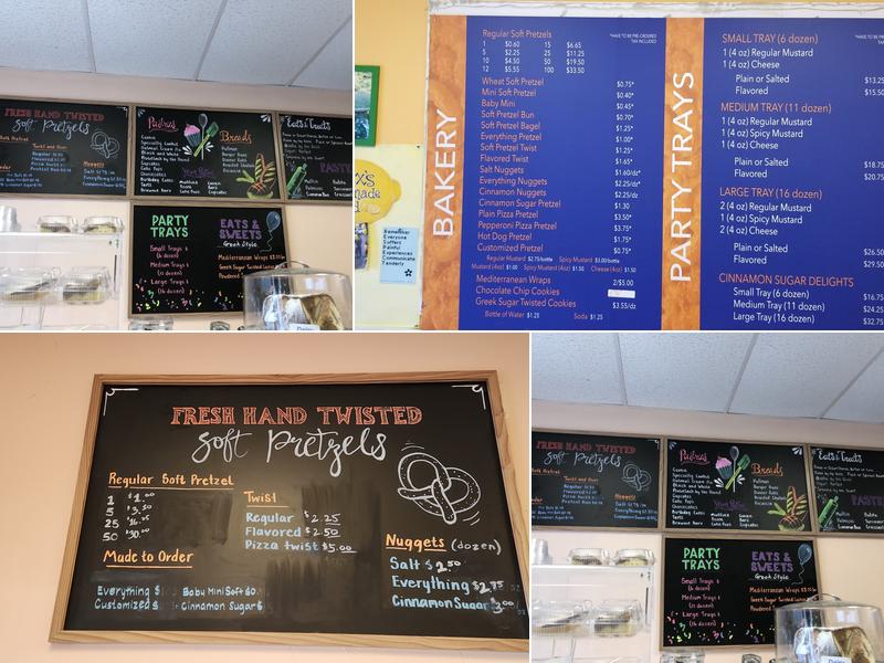 Tasty Twisters Bakery Menu