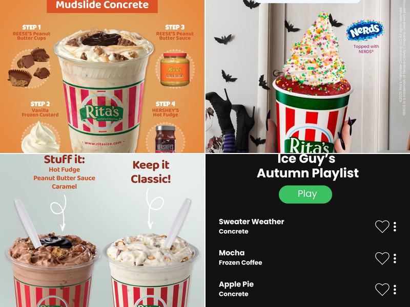 Rita's Italian Ice & Frozen Custard Menu