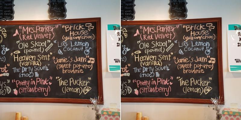 Brown Sugar Desserts Menu