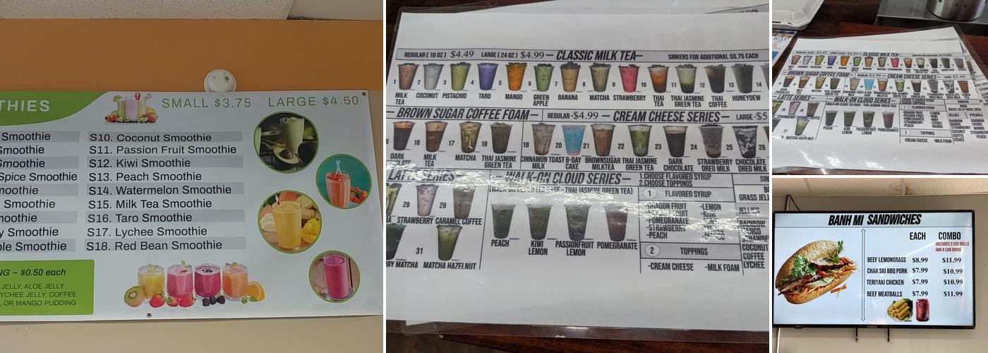 Doughnut World Menu