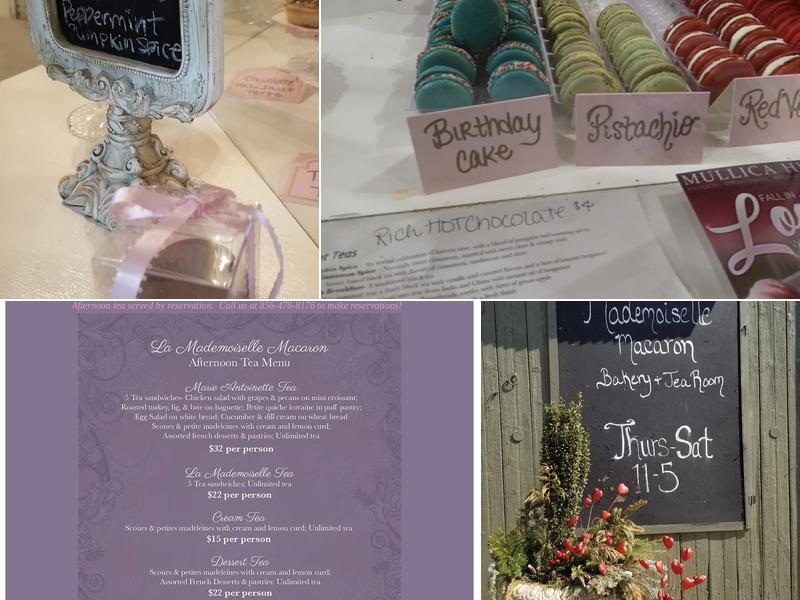 Mademoiselle Macaron Menu