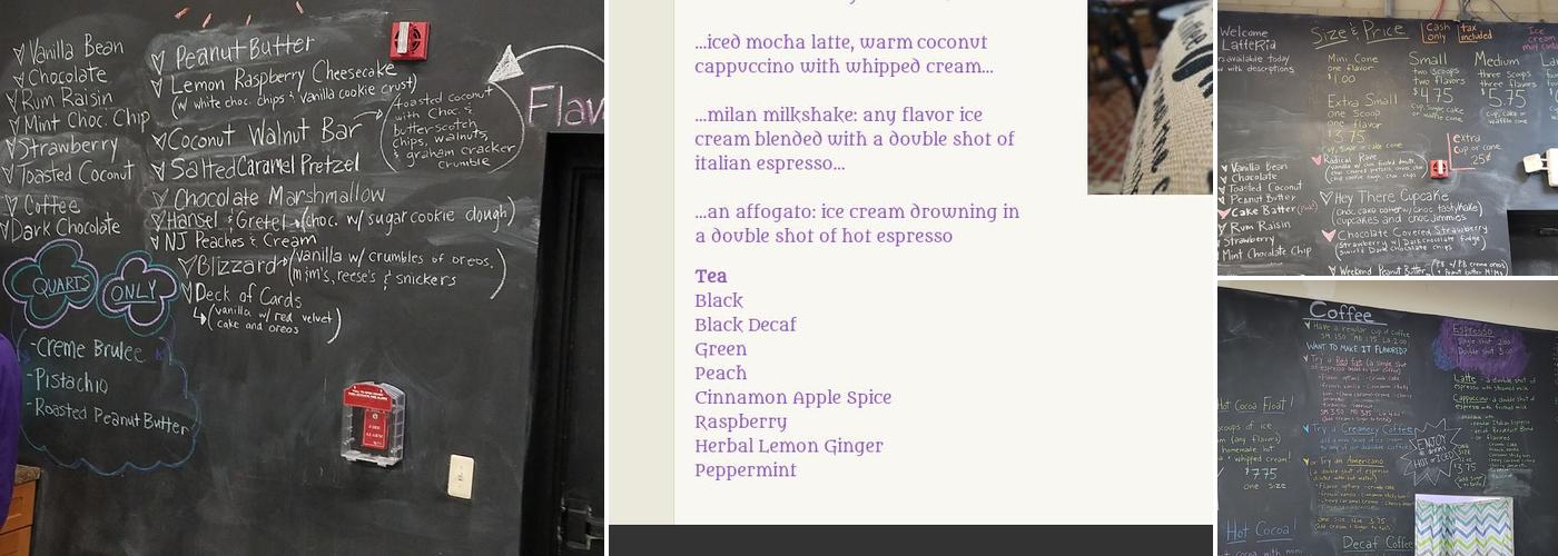 Latteria Menu