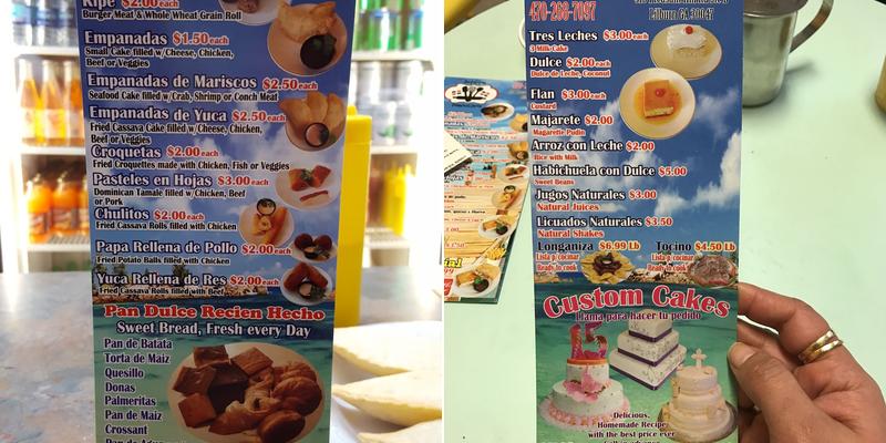 Antojitos Dominicanos Menu