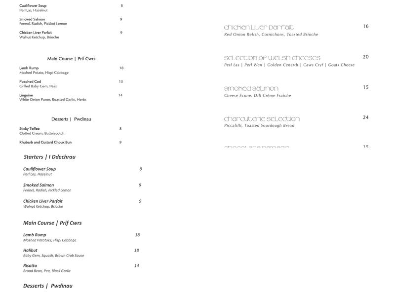 Blas Restaurant Menu