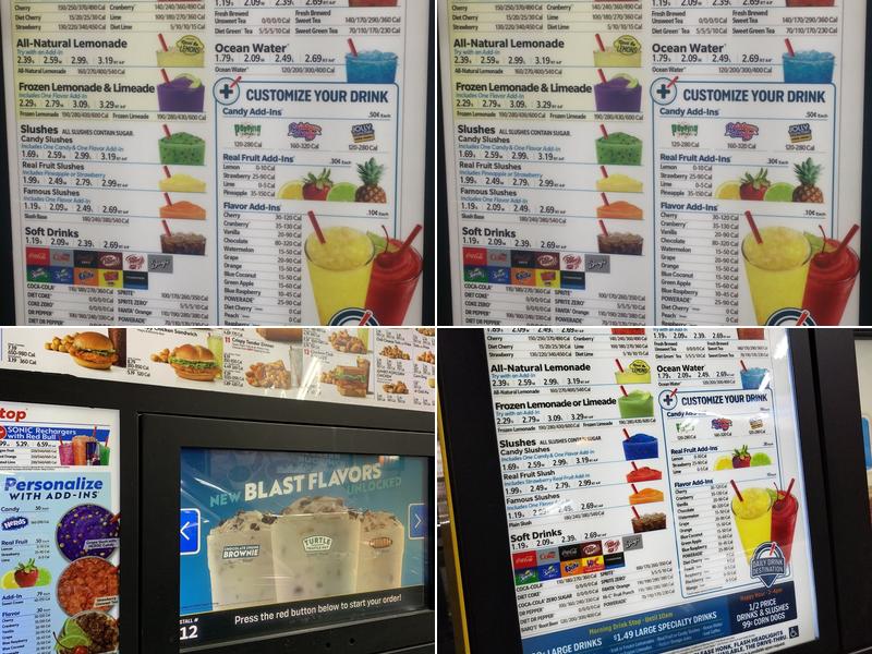 Sonic Drive-In Menu